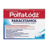 Paracetamol Polfa-Łódź, 500 mg, tabletki, 10 tabletek