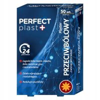 Perfect plast, plaster przeciwbólowy z wyciągiem z arniki, 9 cm x 14 cm, 50 sztuk