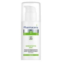 Pharmaceris T Sebostatic Dzień, przeciwtrądzikowy krem normalizujący, zwężający pory, SPF 20, 50 ml