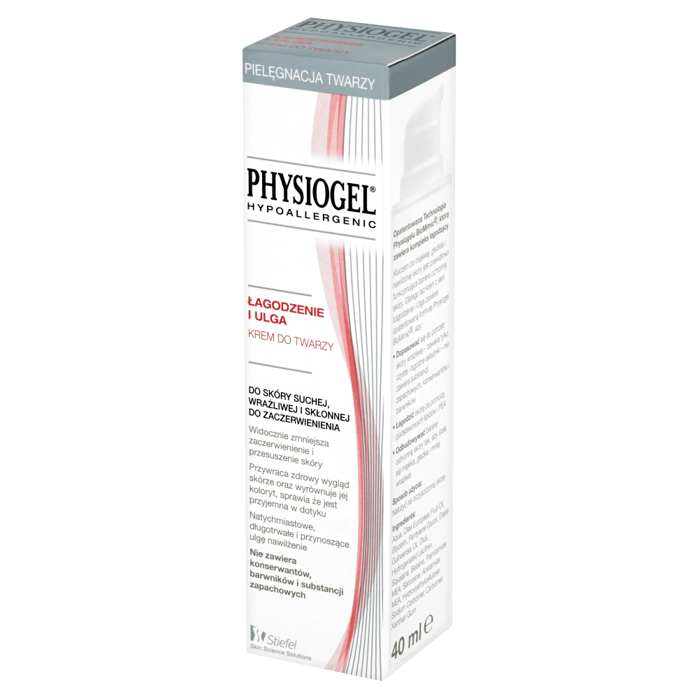 Physiogel Łagodzenie i Ulga krem do twarzy, 40 ml