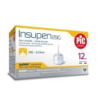 PiC INSUPEN 29G x 12 mm, igły do penów/wstrzykiwaczy insulinowych, 100 sztuk