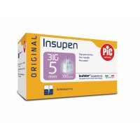Pic Solution Insupen, igły do penów insulinowych, 31G (0,25 mm) x 5 mm, 100 sztuk