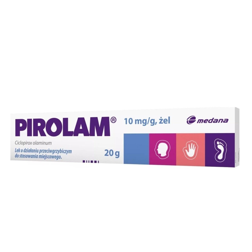 Pirolam, 1%, (10 mg/g), żel, 20 g