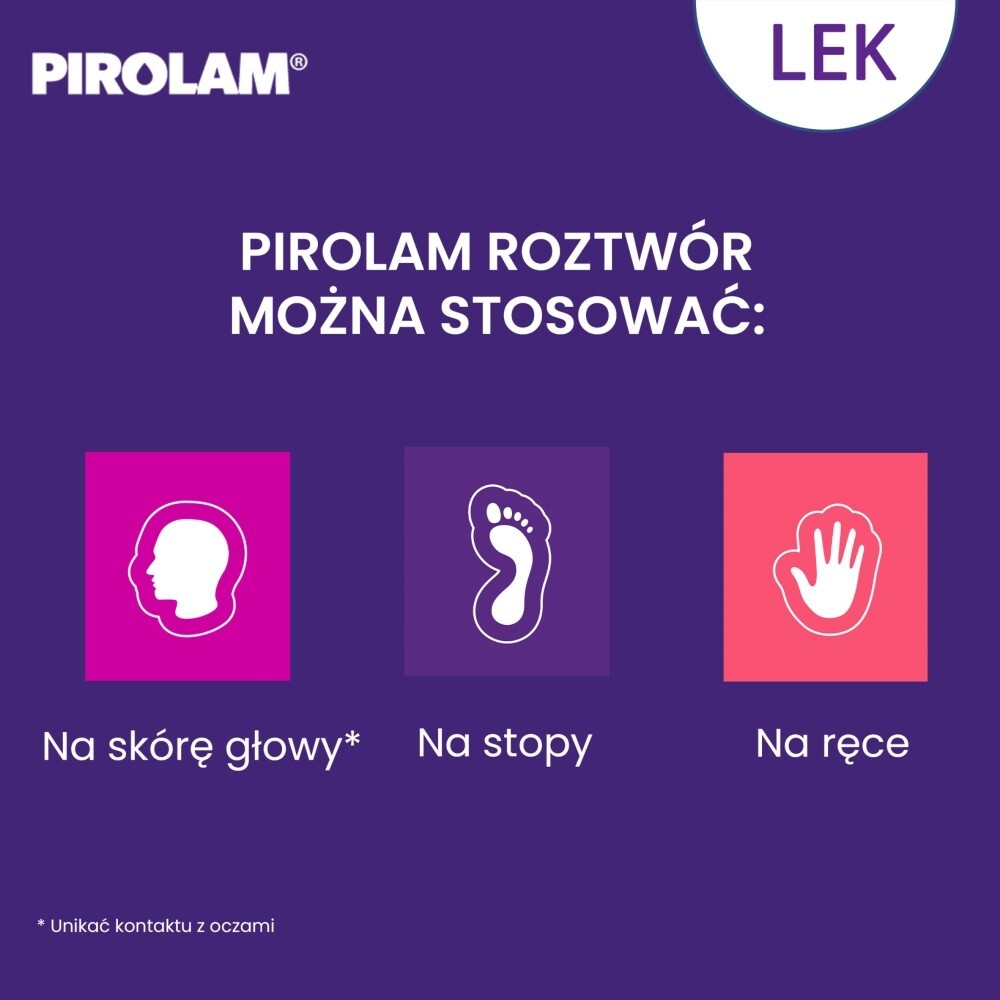 Pirolam, 10 mg/ml, roztwór na skórę, 30 ml