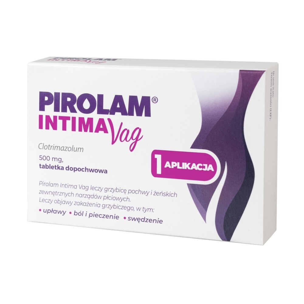 Pirolam Intima Vag, 500 mg, tabletka dopochwowa, 1 tabletka