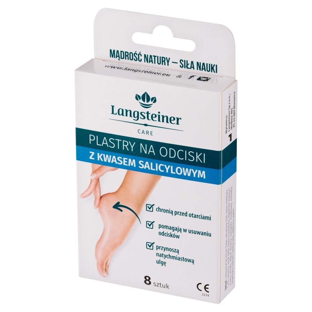 Plast.na odciski z kwasem salicylowym 8 sztuk