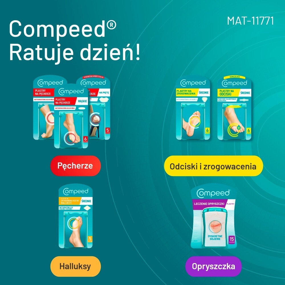Plastry Compeed, na odciski między palcami, 10 sztuk