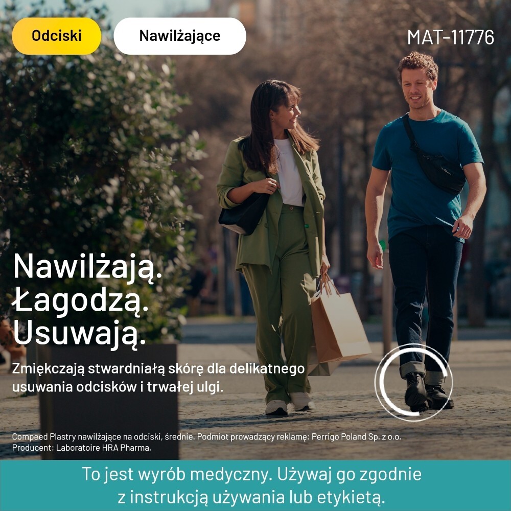 Plastry Compeed, na odciski nawilżające, 6 sztuk