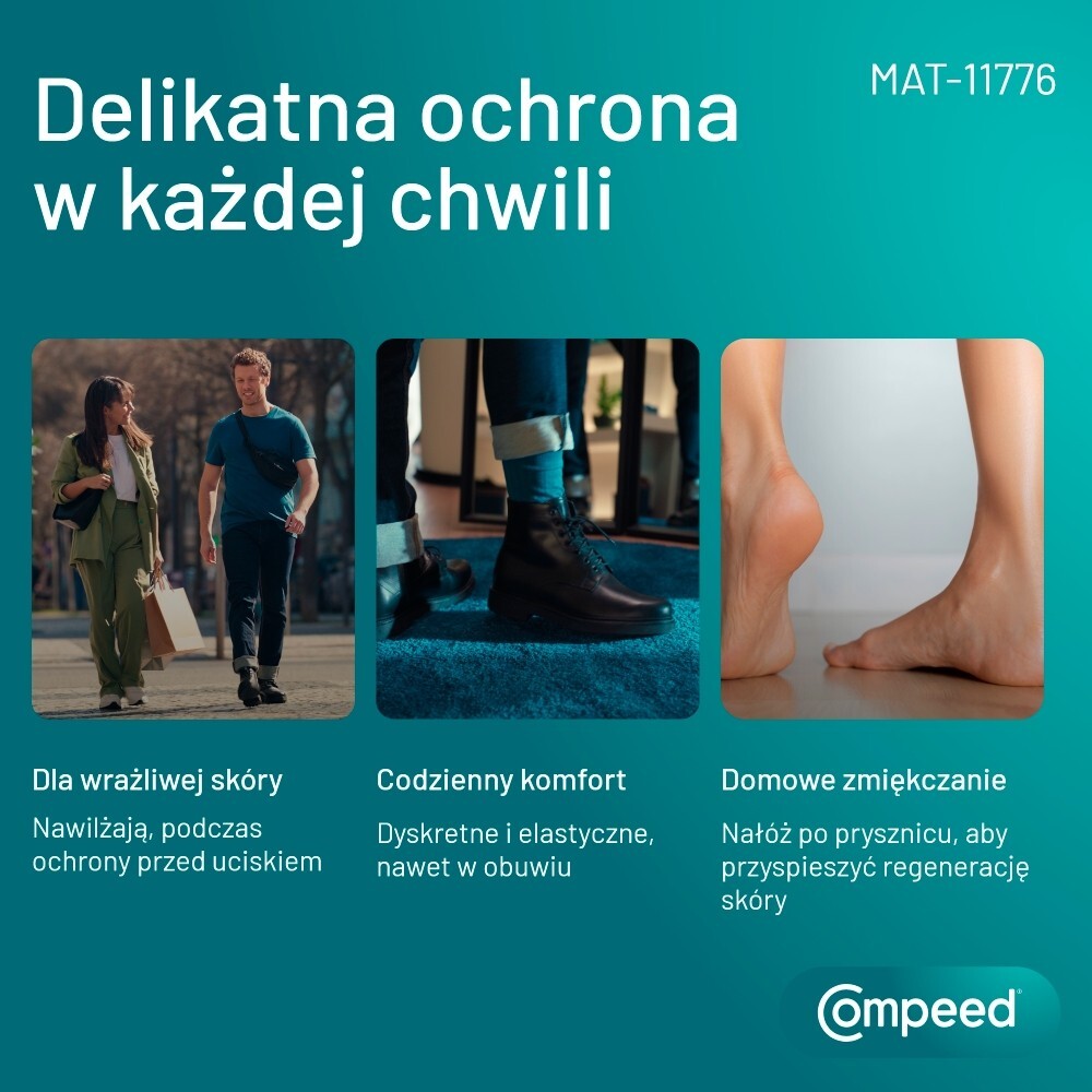 Plastry Compeed, na odciski nawilżające, 6 sztuk