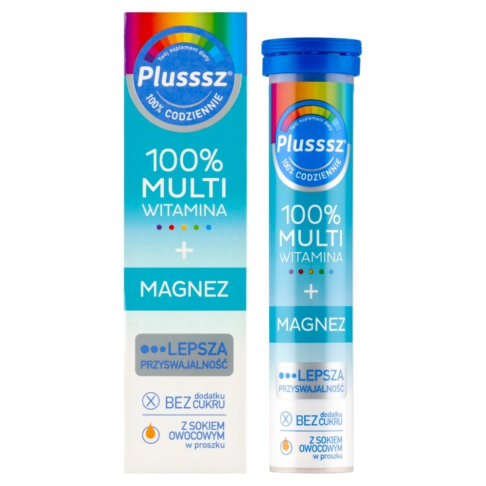 Plusssz  Multiwitamina + Magnez tabletki musujące