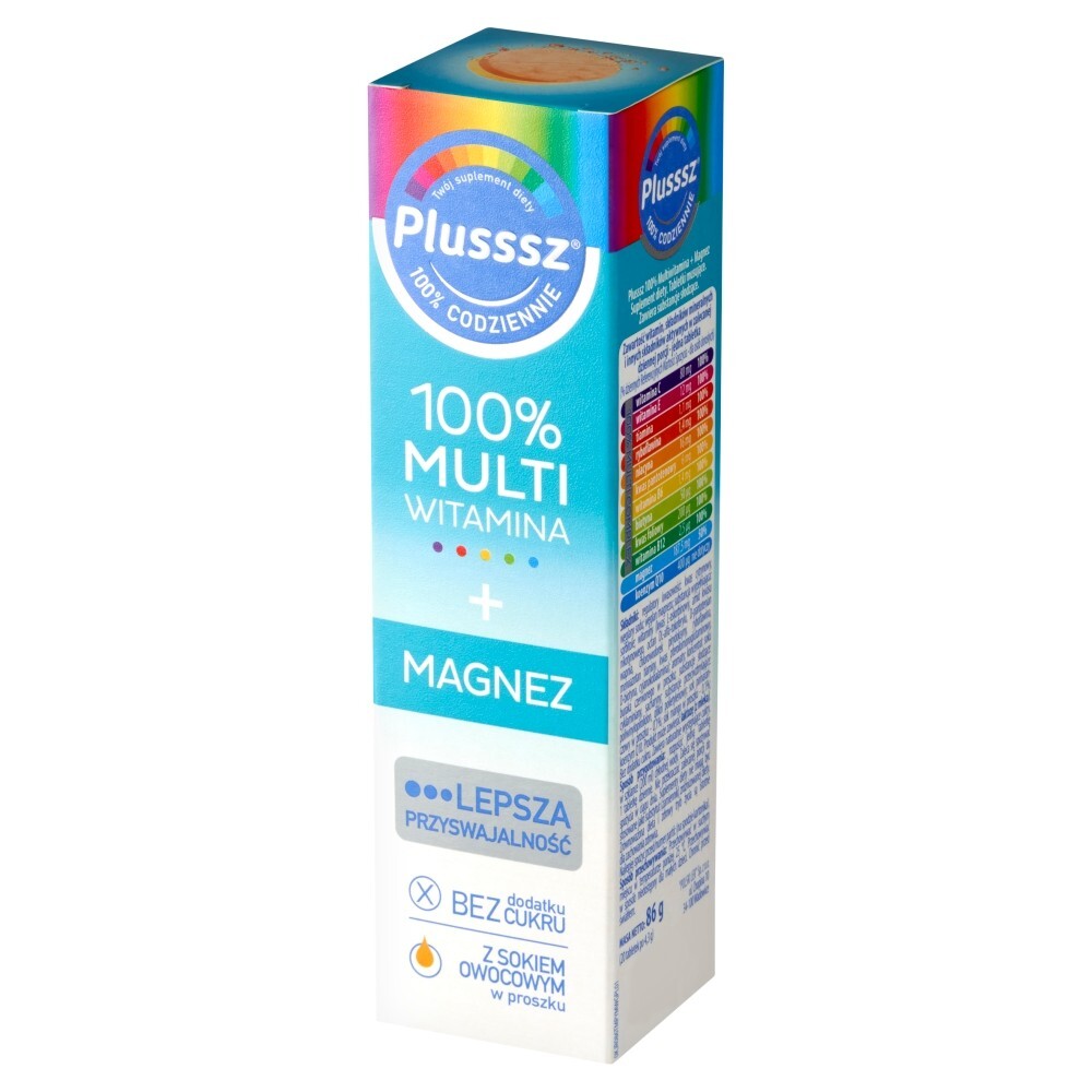 Plusssz  Multiwitamina + Magnez tabletki musujące