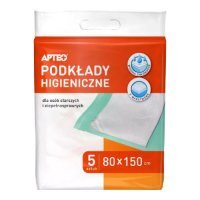 Podkłady higieniczne 80 cm x 150 cm, 5 sztuk