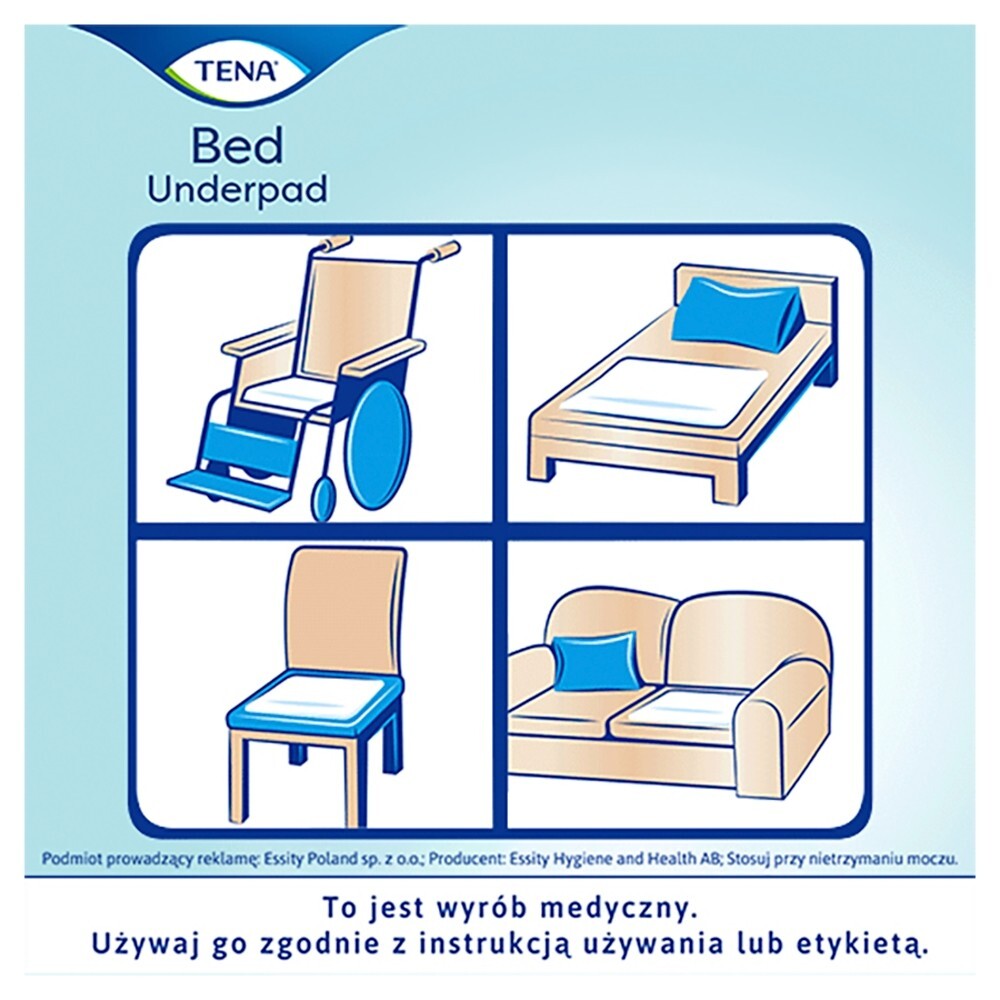 Podkłady higieniczne TENA Bed Normal 60x60 30 sztuk