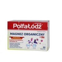 PolfaŁódź Magnez Organiczny + B6, tabletki, 50 tabletek