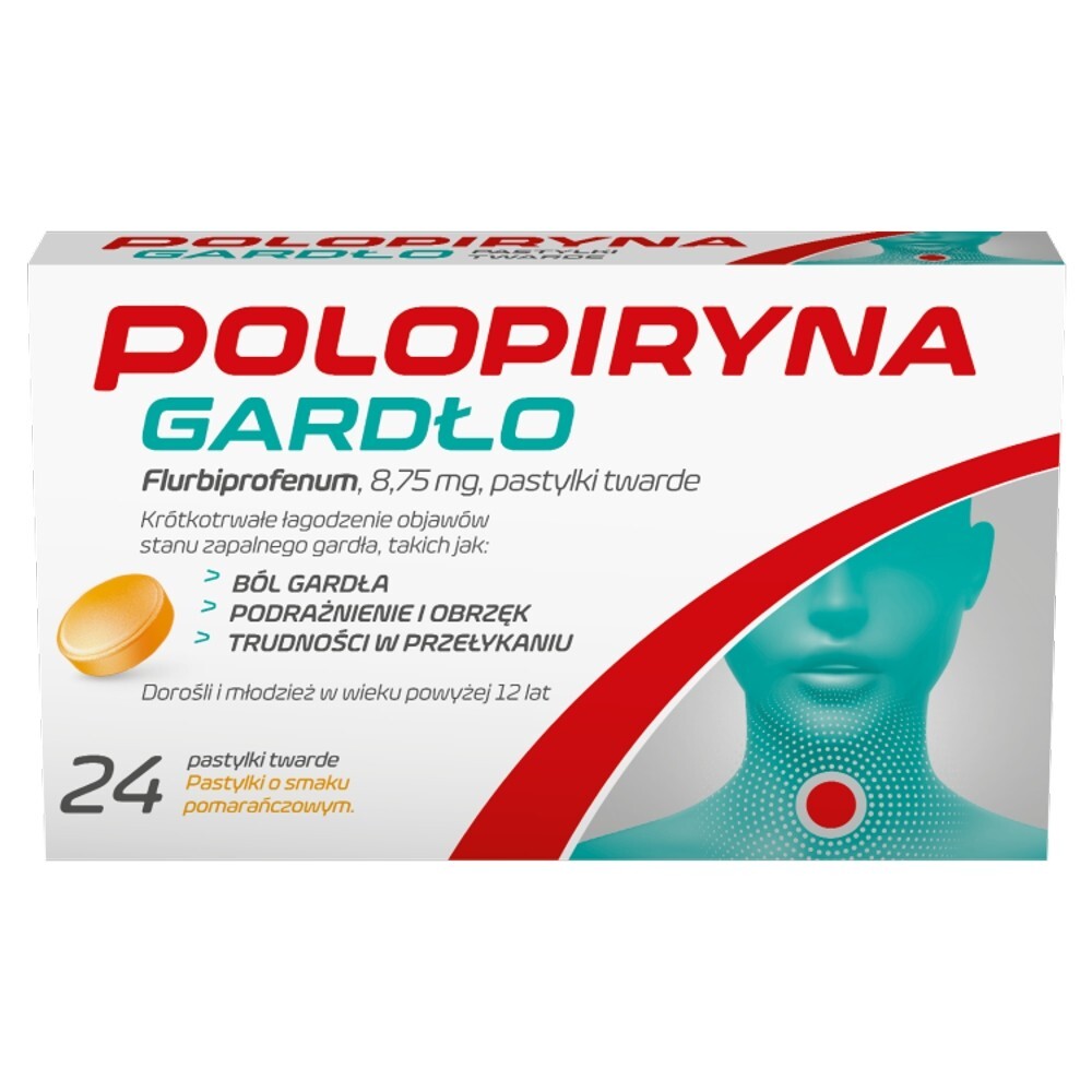 Polopiryna Gardło, 8,75 mg, pastylki twarde, 24 patylki