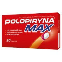 Polopiryna Max, 500 mg, tabletki dojelitowe, 20 tabletek