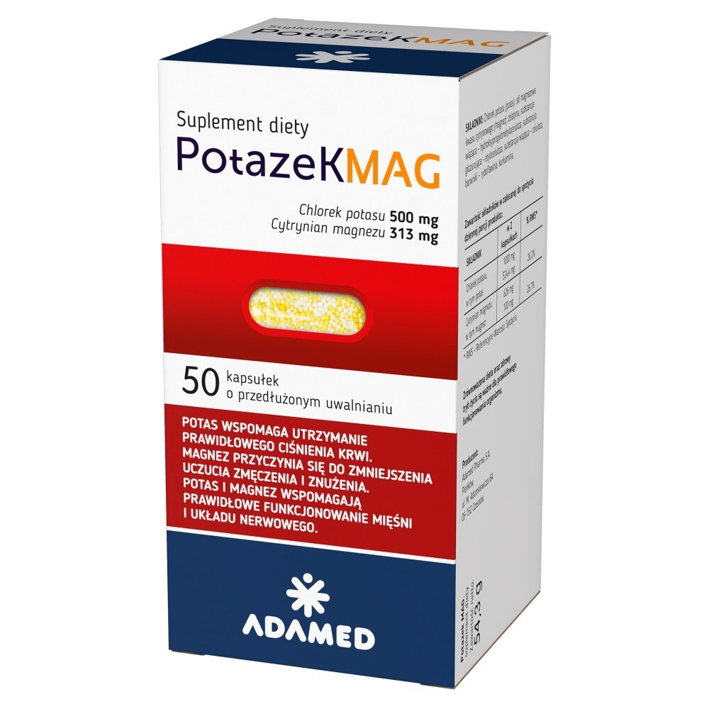 Potazek MAG, 50 kapsułek