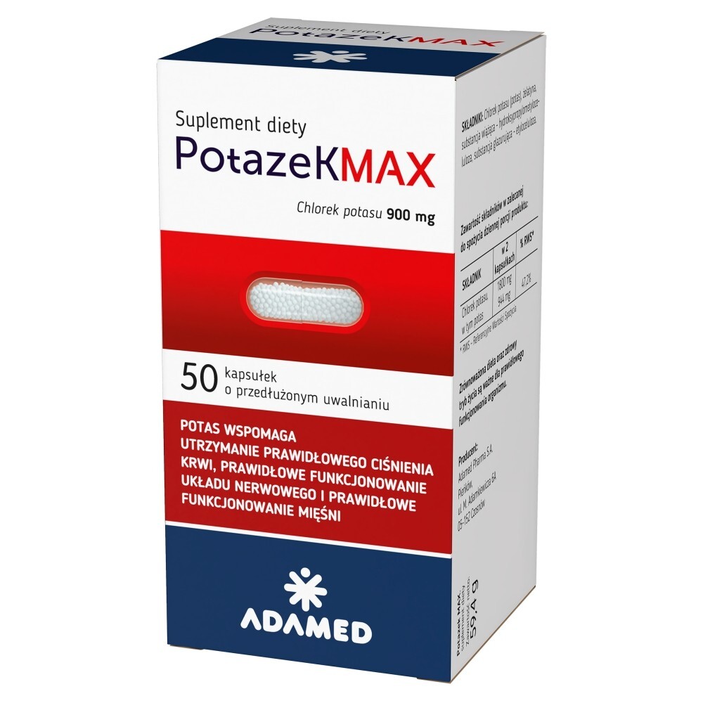 Potazek MAX, kapsułki, 50 kapsułek