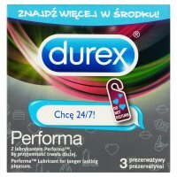 Prezerwatywy Durex Performa Emoji, 3 sztuki