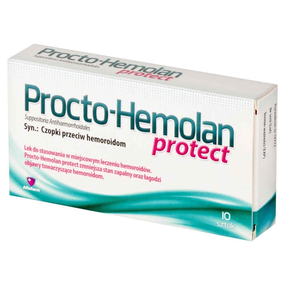 Procto-Hemolan Protect Czopki przeciw hemoroidom 10 sztuk