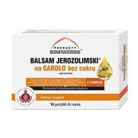 Produkty Bonifraterskie Balsam Jerozolimski na gardło bez cukru, pastylki do ssania, 16 pastylek