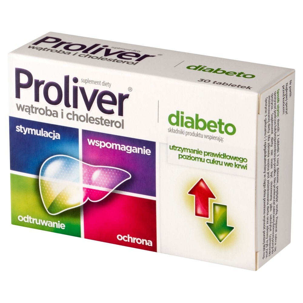 Proliver Diabeto, 30 tabletek