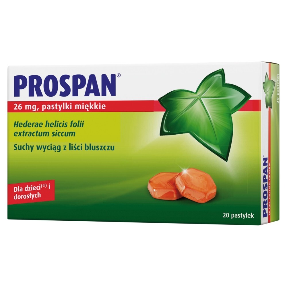 Prospan 26 mg, 20 pastylek miękkich