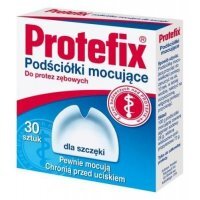 Protefix, podściółki mocujące do protez zębowych, dla szczęki, 30 sztuk