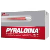 Pyralgina, 500 mg, tabletki, 20 tabletek