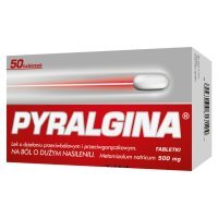 Pyralgina, 500 mg, tabletki, 50 tabletek