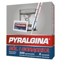 Pyralgina Gorączka, 500 mg, granulat w saszetkach, 6 sztuk
