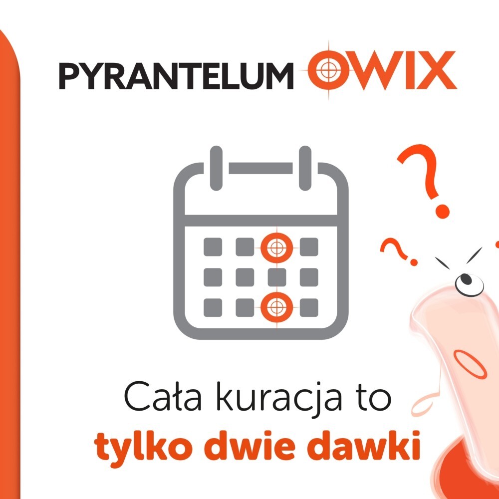 Pyrantelum OWIX, 250 mg, tabletki, 3 tabletki