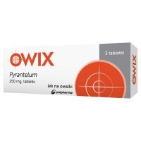 Pyrantelum OWIX, 250 mg, tabletki, 3 tabletki