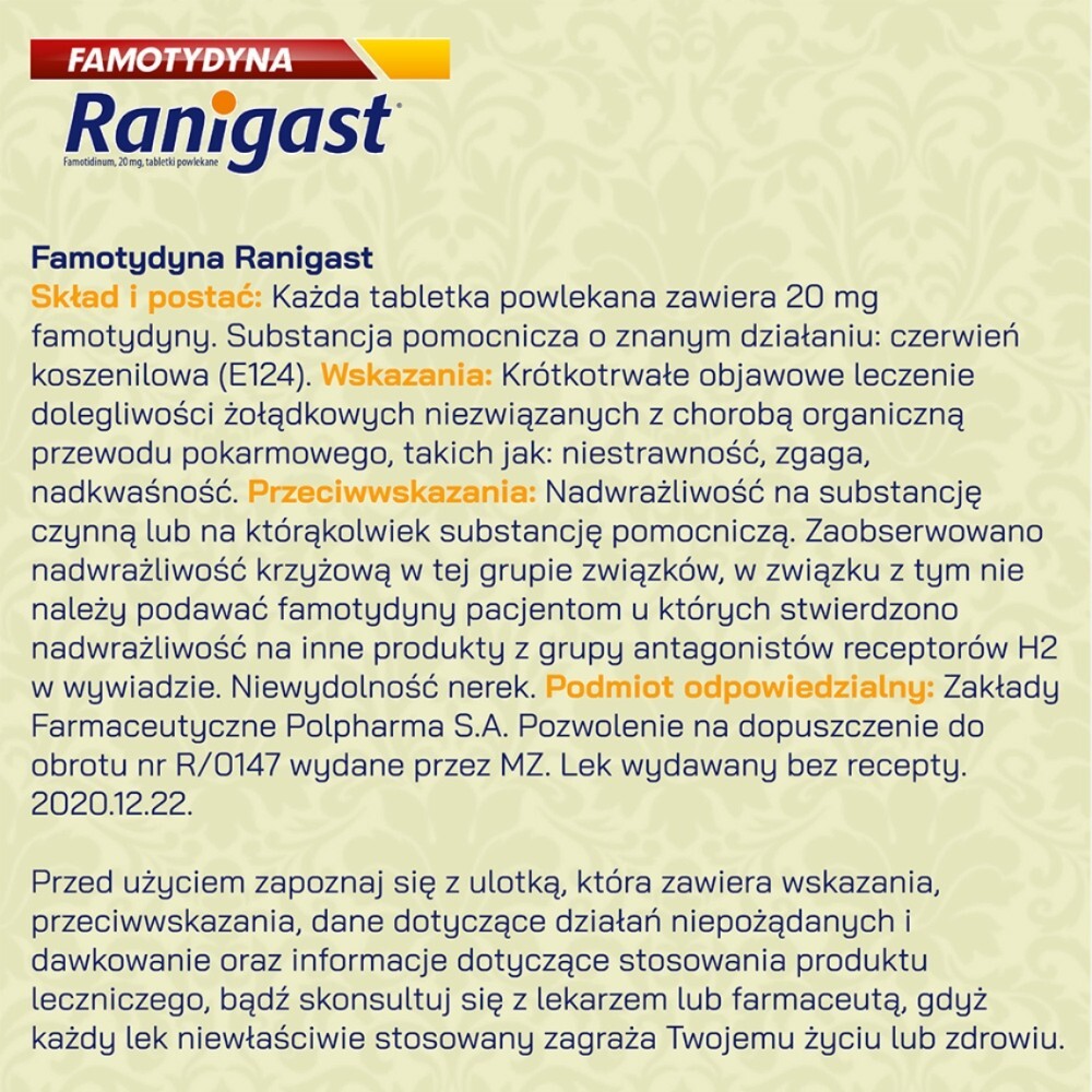 Ranigast S-O-S Mleczko 200 ml
