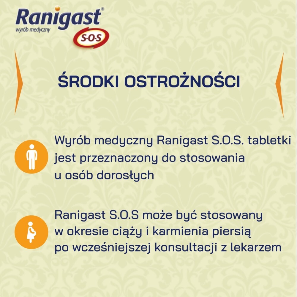 Ranigast S-O-S, tabletki do ssania, 24 tabletki
