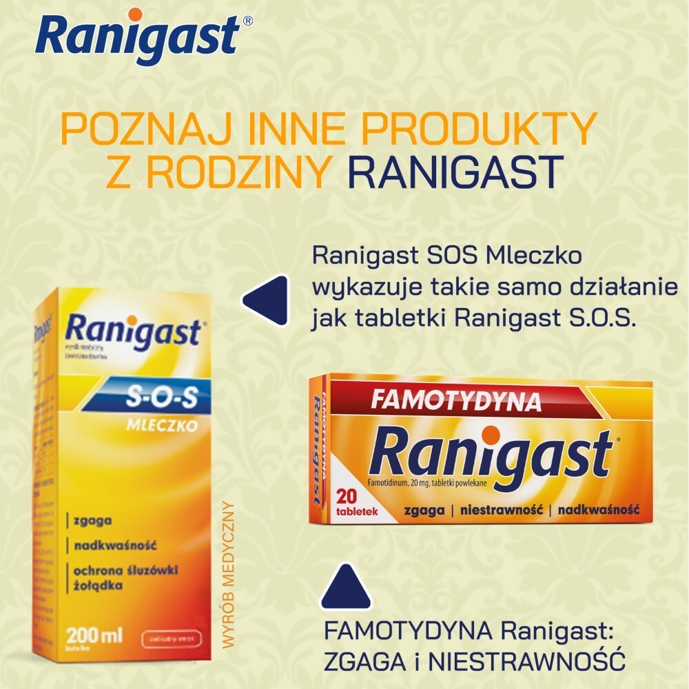 Ranigast S-O-S, tabletki do ssania, 24 tabletki