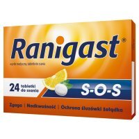 Ranigast S-O-S, tabletki do ssania, 24 tabletki