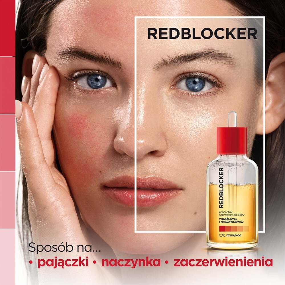 RedBlocker Koncentrat naprawczy do skóry wrażliwej i naczynkowej, 30 ml
