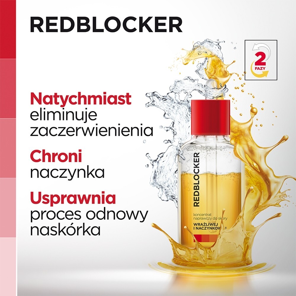 RedBlocker Koncentrat naprawczy do skóry wrażliwej i naczynkowej, 30 ml
