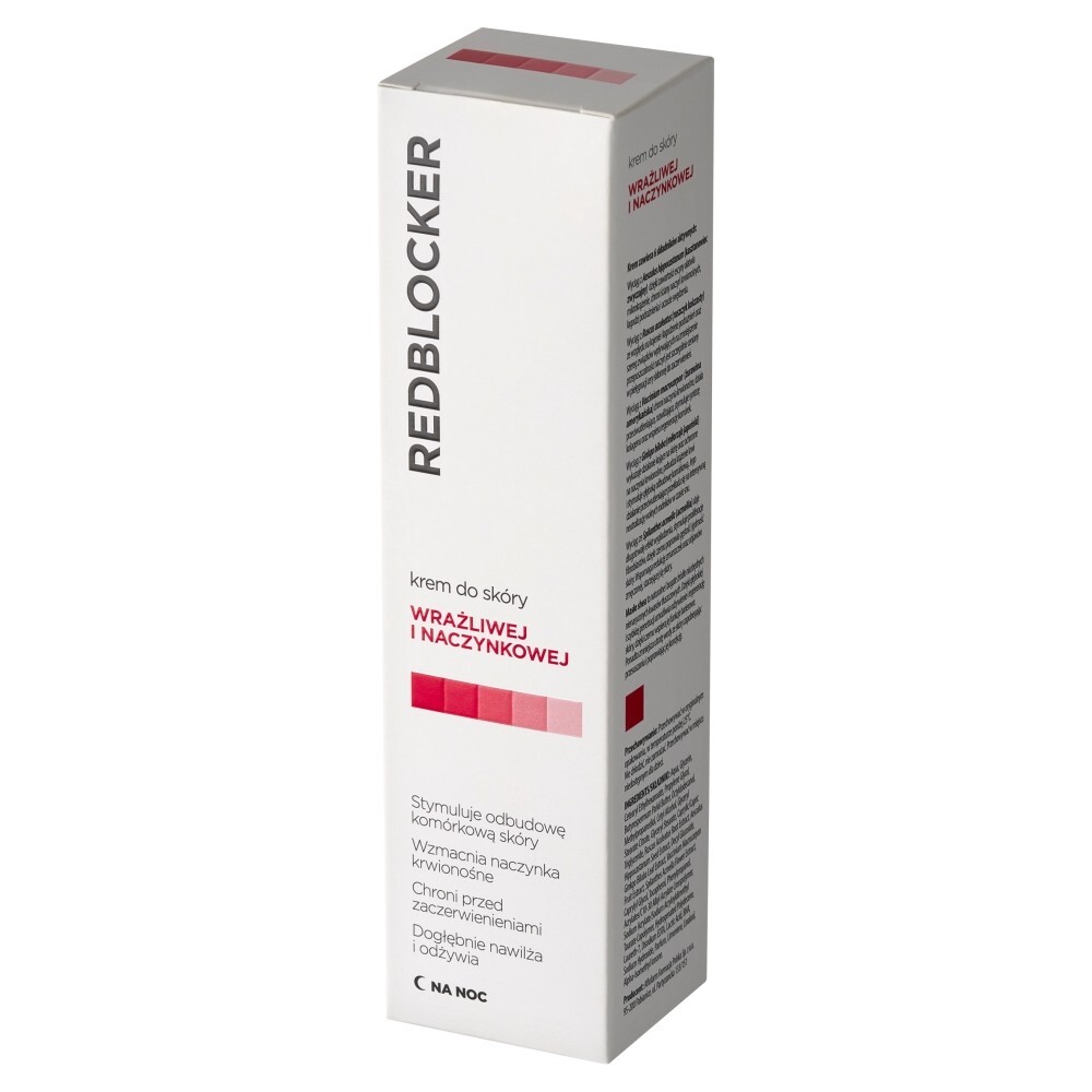 RedBlocker Krem na noc do skóry wrażliwej i naczynkowej, 50 ml
