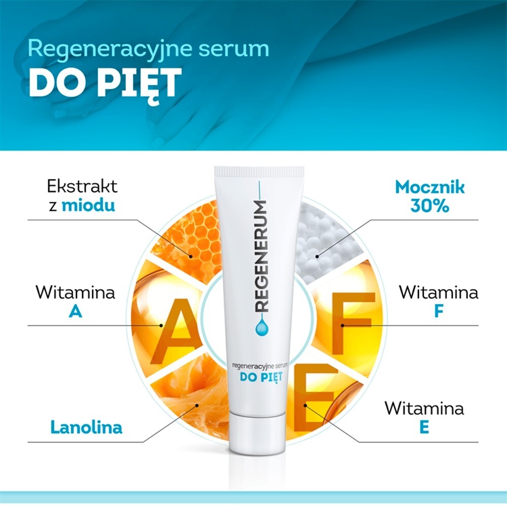 Regenerum, regeneracyjne serum do pięt, 30 g