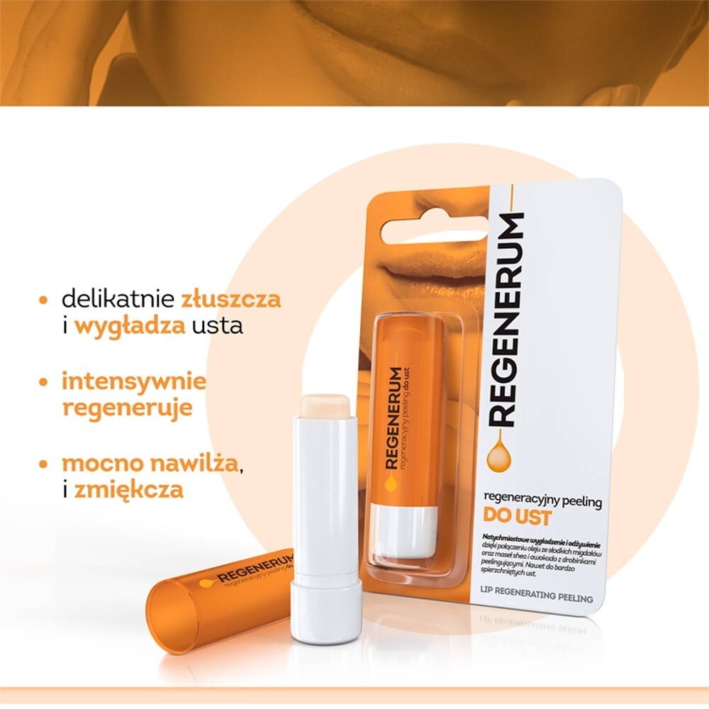 Regenerum, regeneracyjny peeling do ust, 5 g