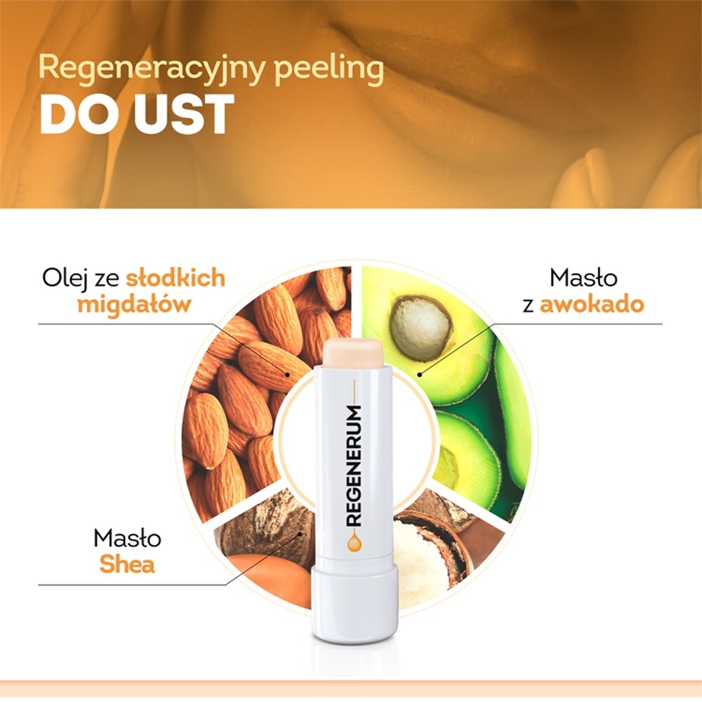 Regenerum, regeneracyjny peeling do ust, 5 g
