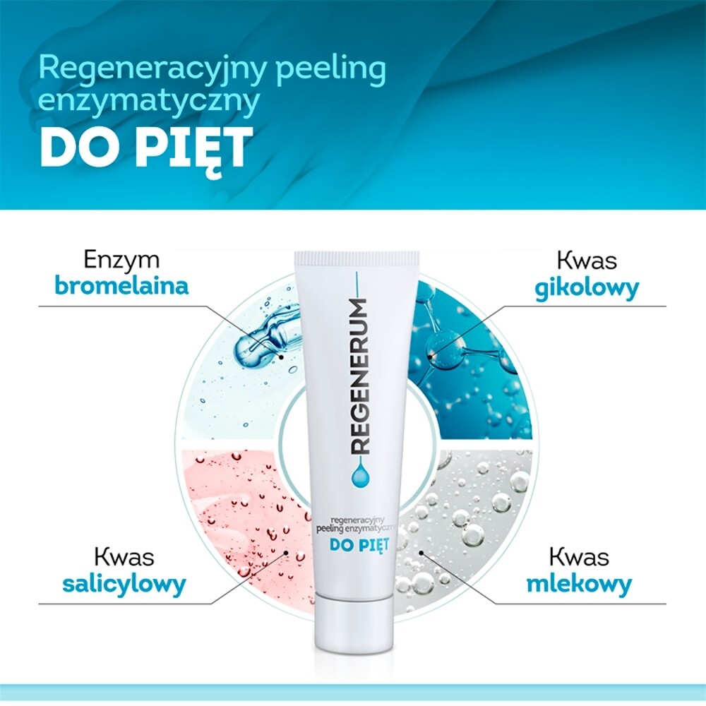 Regenerum, regenerujący peeling enzymatyczny do pięt, 50 ml