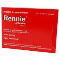Rennie Antacidum, 680 mg + 80 g, tabletki do ssania, smak miętowy, 48 szt. (import równoległy, InPharm)