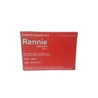 Rennie Antacidum smak miętowy, 24 tabletki do rozgryzania i żucia Delfarma