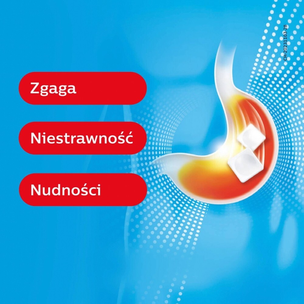 Rennie Antacidum Tabletki do ssania smak miętowy 48 sztuk