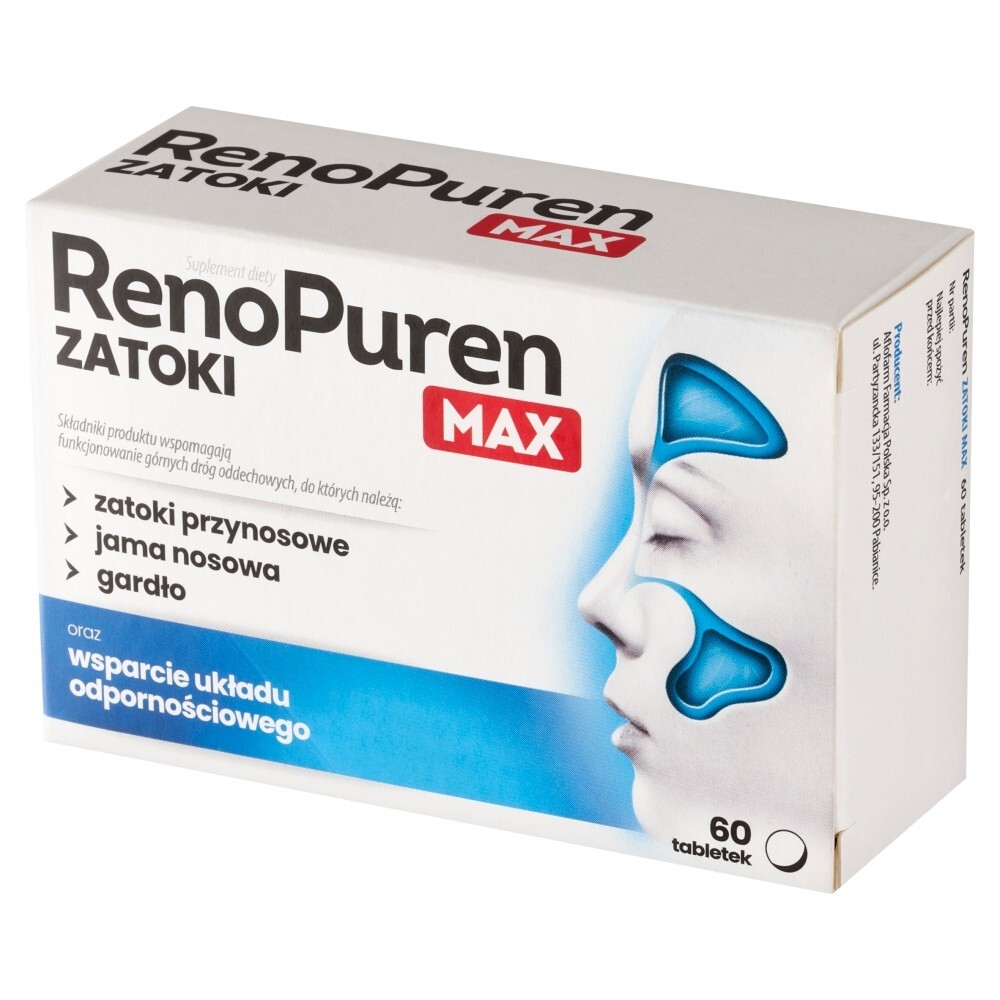 RenoPuren Zatoki Max, 60 tabletek