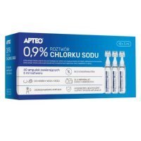 Roztwór Chlorku sodu 0,9%, 40 ampułek po 5 ml