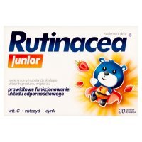 Rutinacea junior Suplement diety smak owocowy 20 sztuk